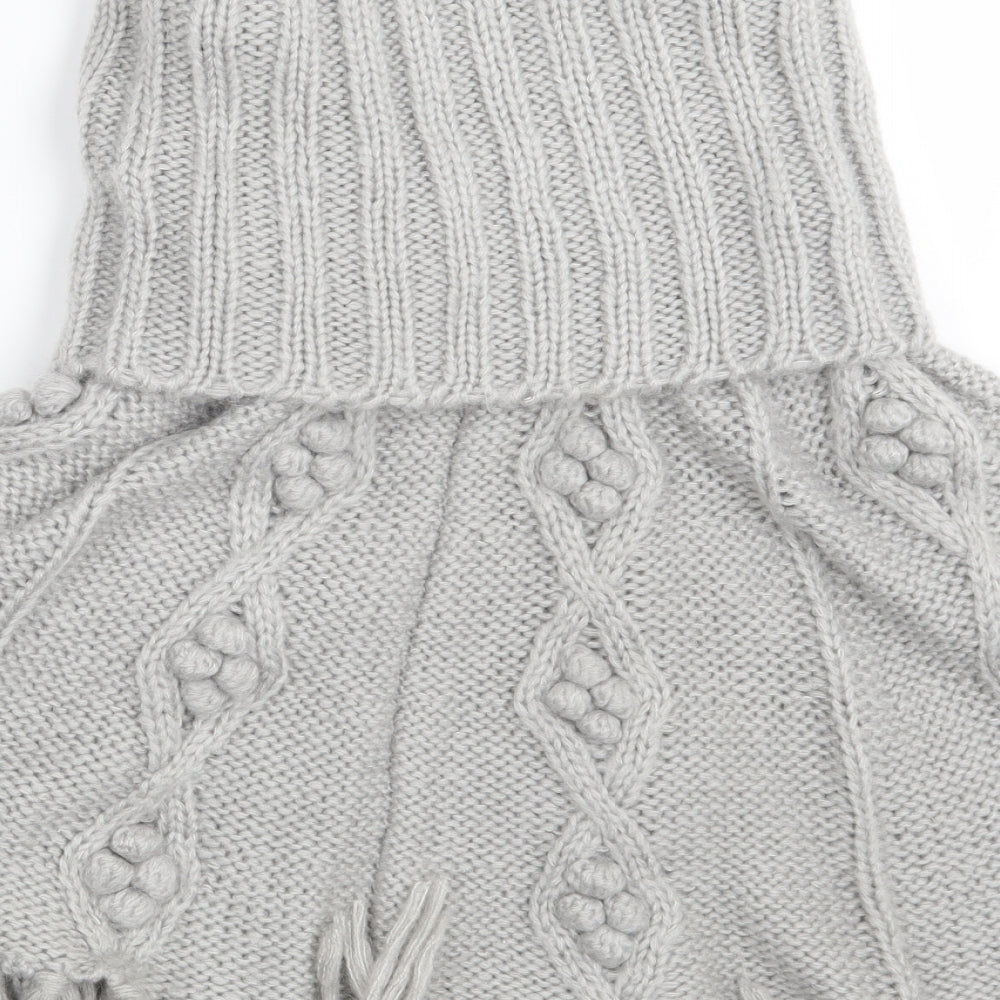 Papaya Womens Grey Jacket Poncho Size S