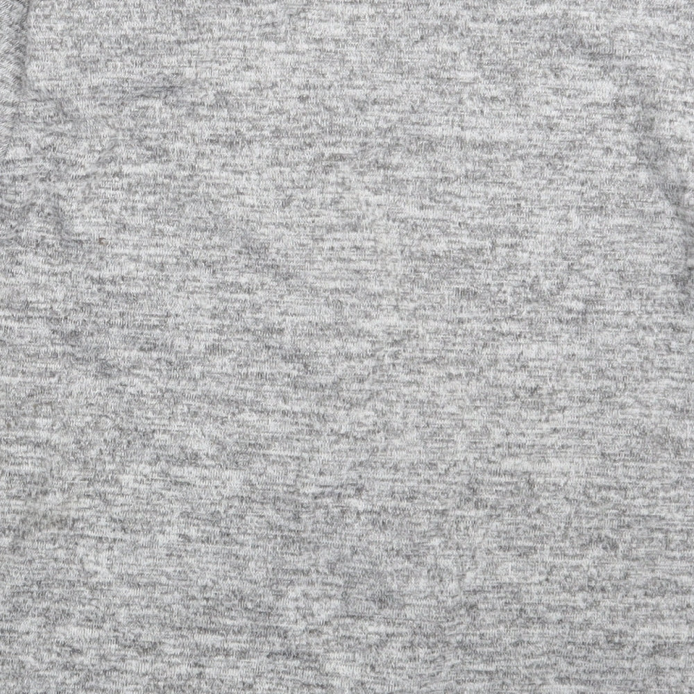 Kalisson Womens Grey Floral Pullover Sweatshirt Size XL