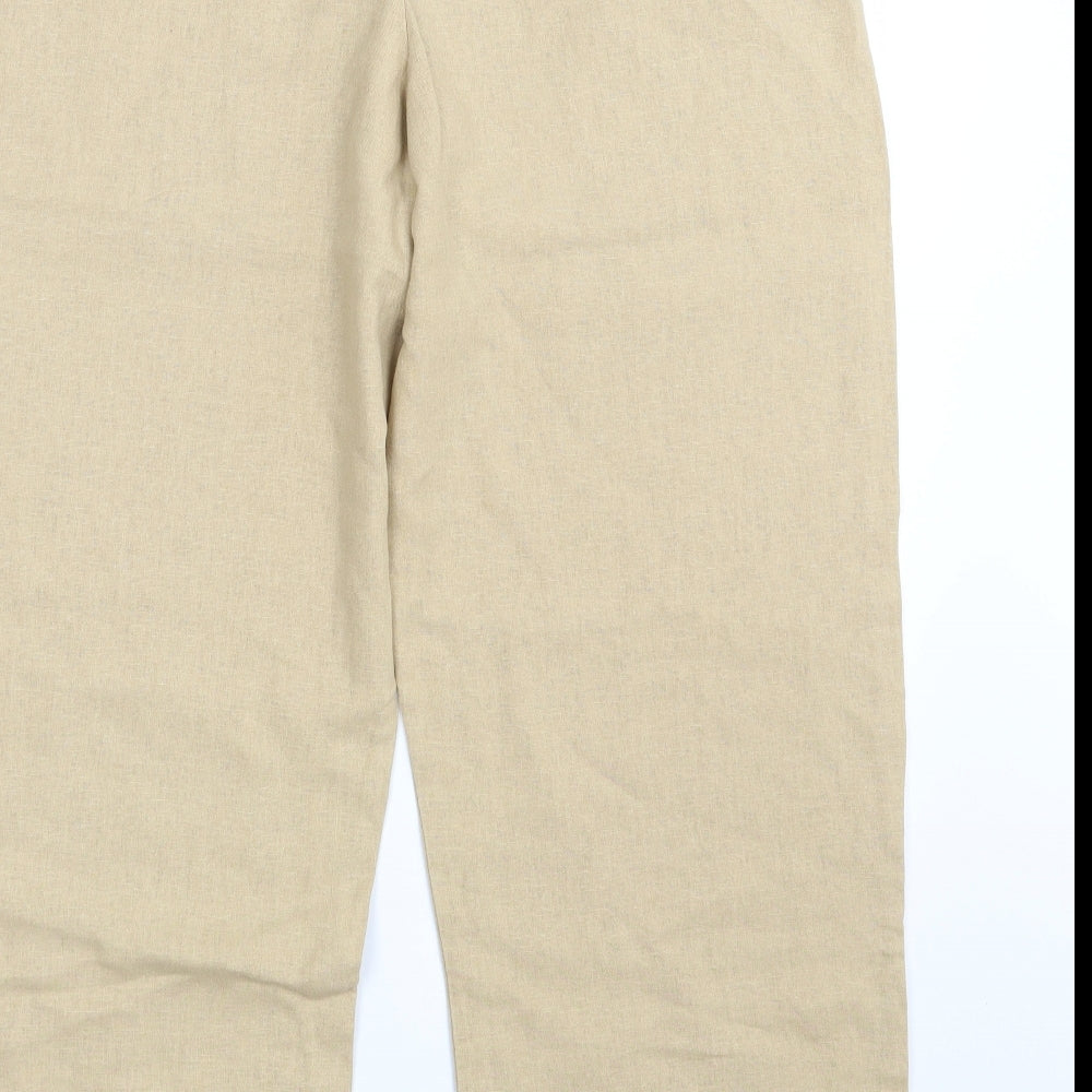 NILE COTTON Womens Beige Bloomer Trousers Size M L25 in