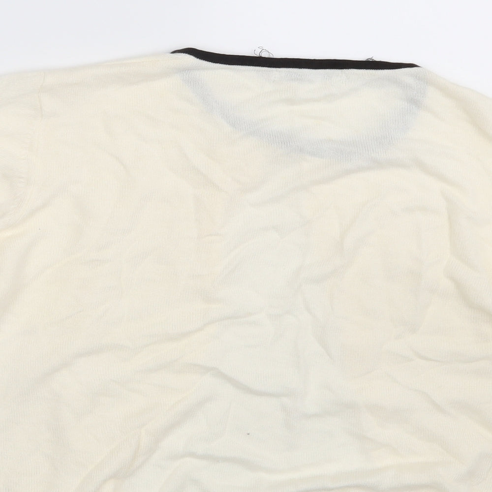 Classics Womens Ivory Cardigan Jumper Size 14