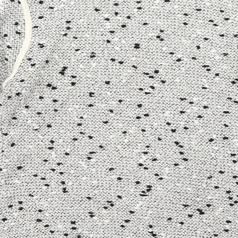 Papaya Womens Grey Polka Dot Jacket Blazer Size 10