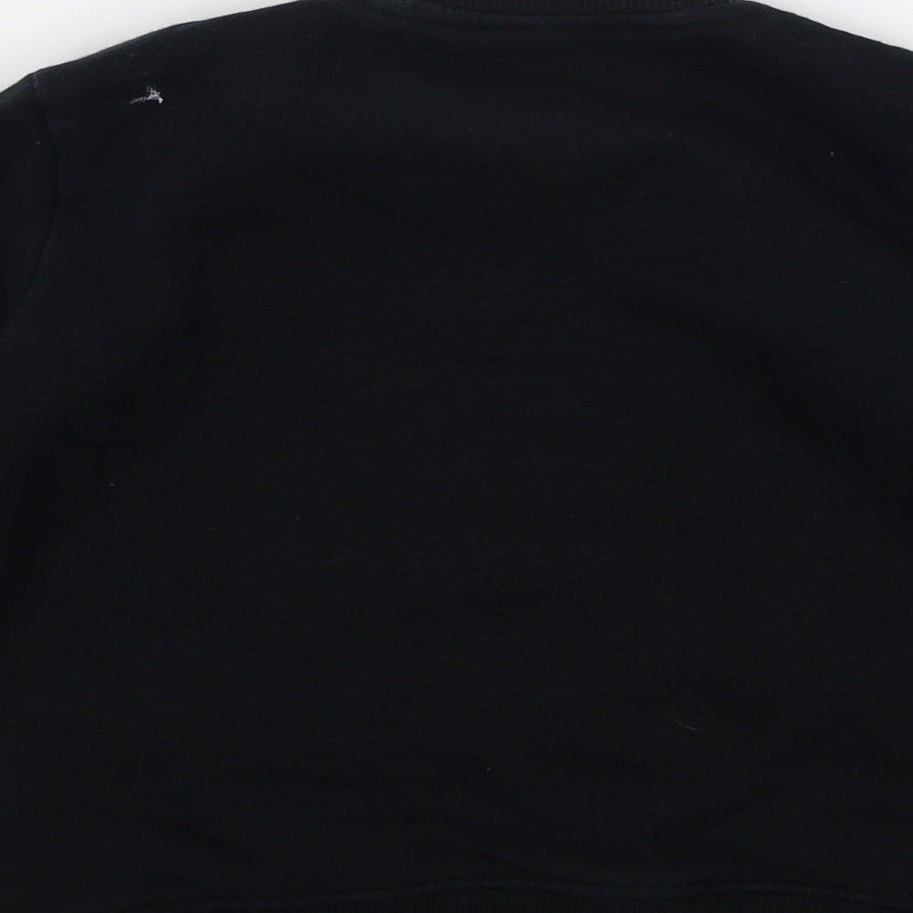 NEXT Girls Black Jersey Pullover Sweatshirt Size 5 Years - The Future is now