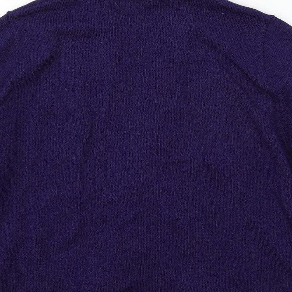 Keeno Womens Blue Knit Cardigan Jumper Size M
