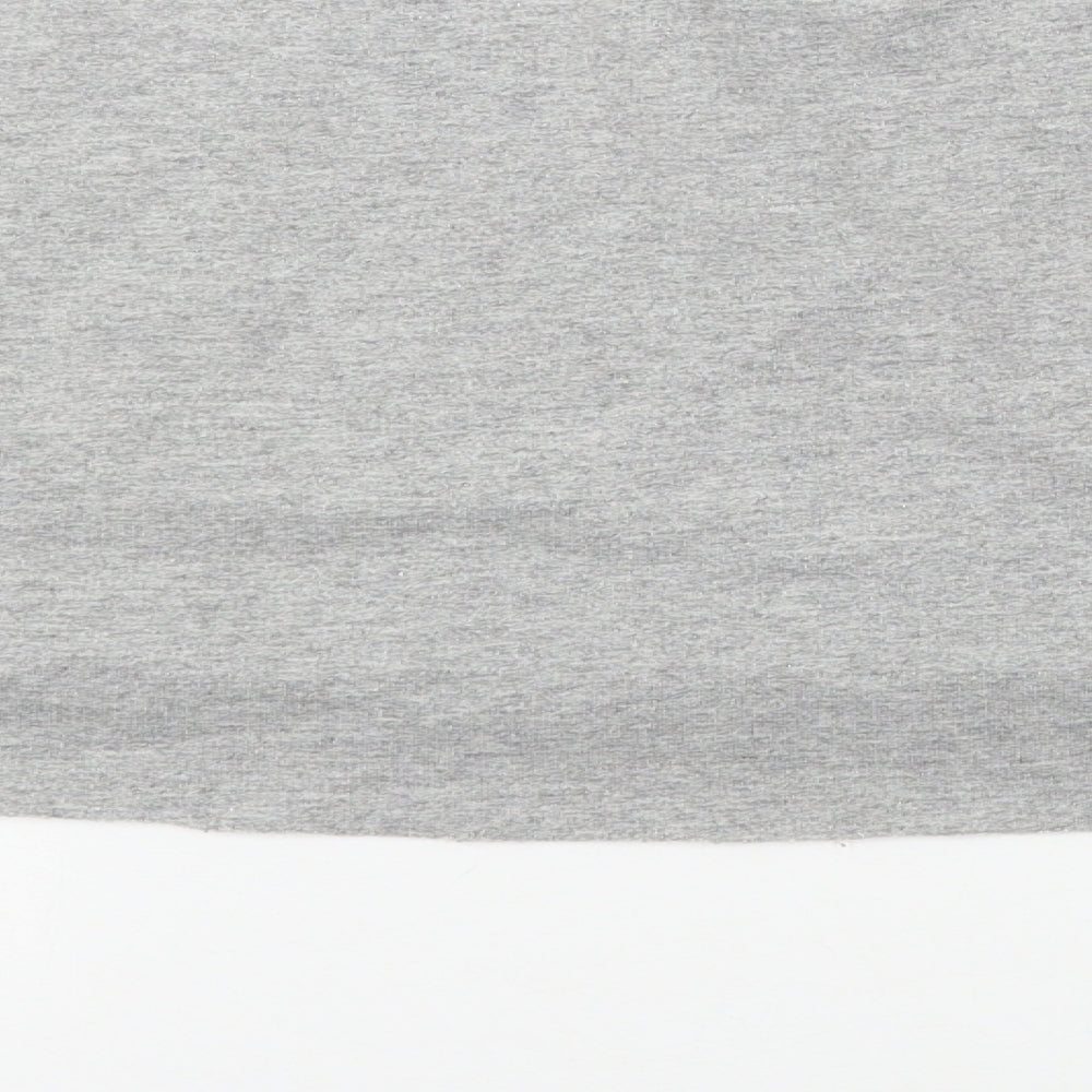 PRETTYLITTLETHING Womens Grey Jersey Pullover Sweatshirt Size M