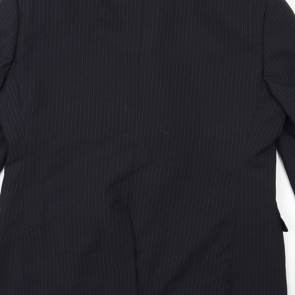 F&F Mens Blue Jacket Suit Jacket Size 40