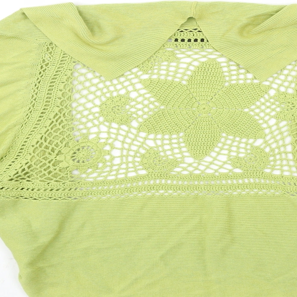 Principles Womens Green Knit Cardigan Jumper Size L