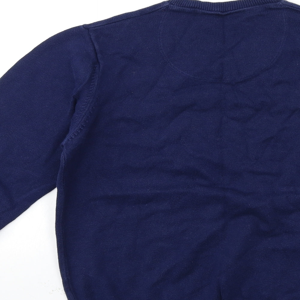 Blue Harbour Mens Blue Knit Pullover Jumper Size S