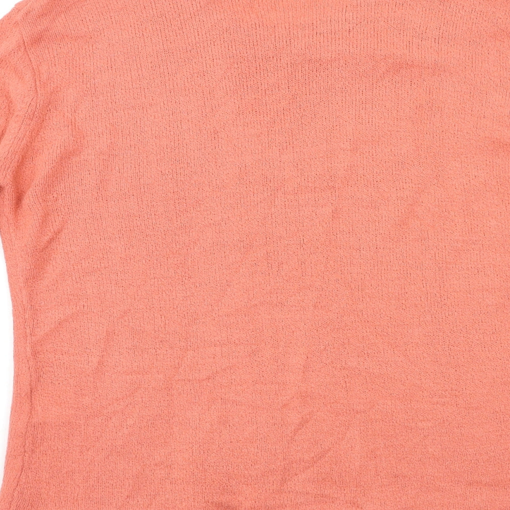 SIMPLY CLASSIC Womens Pink Knit Pullover Jumper Size 14