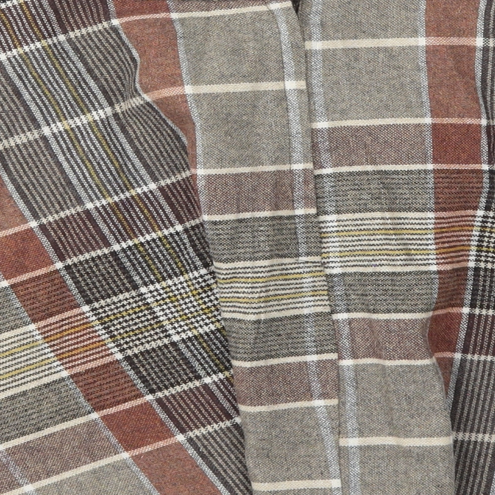 Preworn Womens Multicoloured Check Flare Skirt Size 30 in