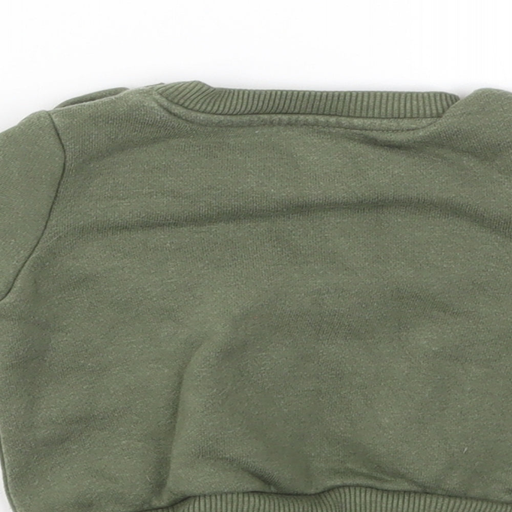 Primark Boys Green Houndstooth Pullover Jumper Size 0-3 Months