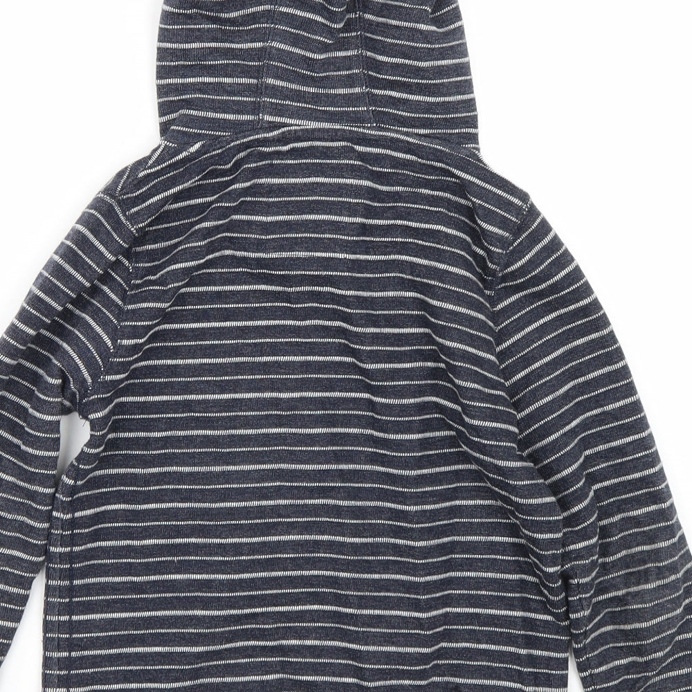 Next Boys Blue Spotted Pullover Hoodie Size 8 Years