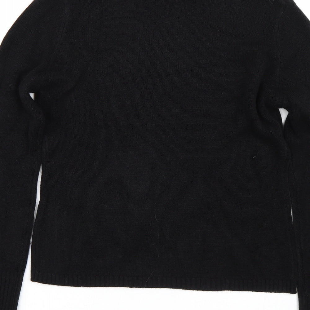 Preworn Womens Black Pullover Jumper Size M