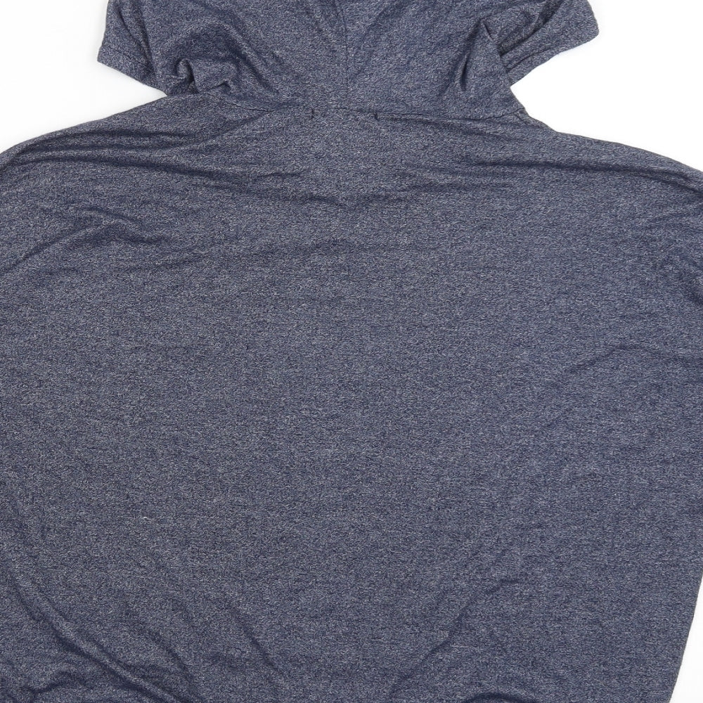 Acemi Womens Blue Pullover Hoodie Size M