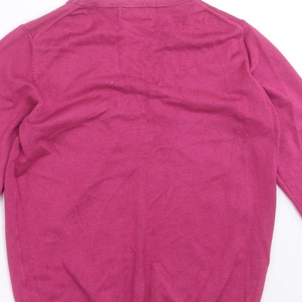 Marks & Spencer Womens Purple Knit Pullover Jumper Size 10