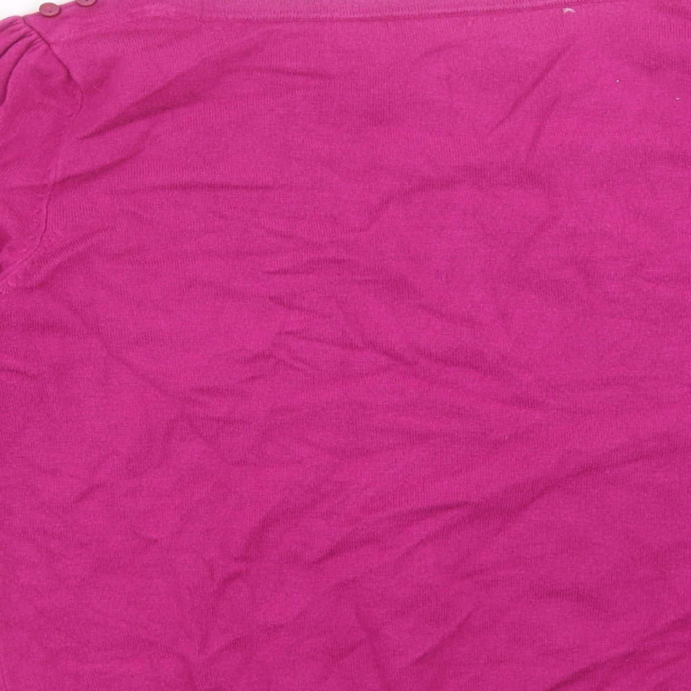 M&Co Womens Purple Pullover Jumper Size 14