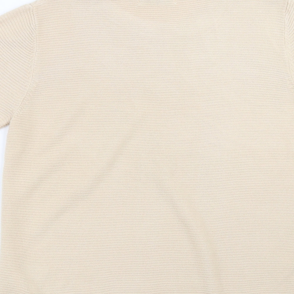 Marks & Spencer Womens Beige Knit Pullover Jumper Size 12