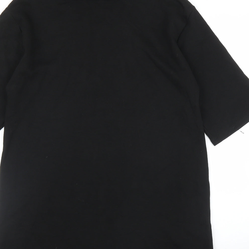 Preworn Womens Black Tunic Blouse Size L
