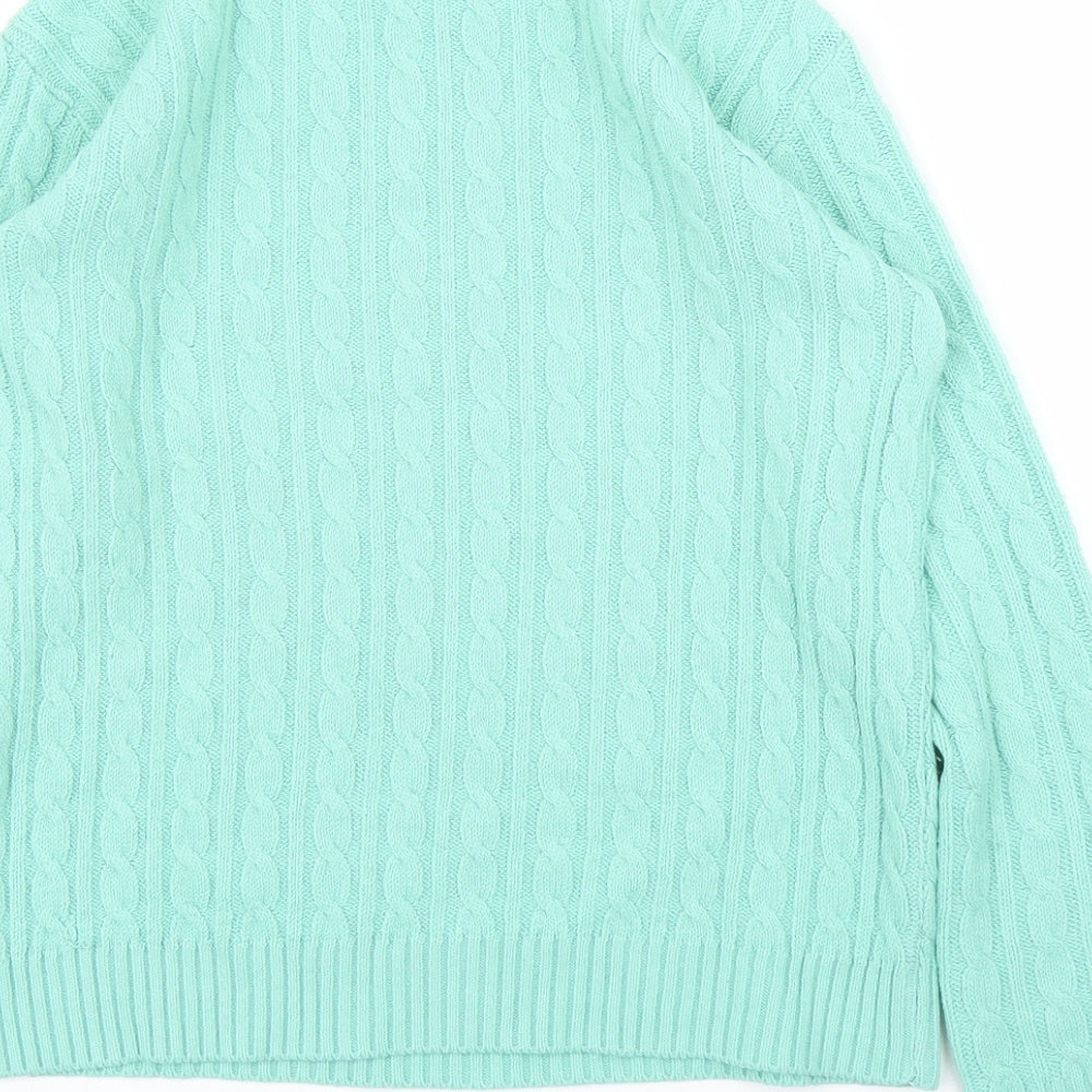 Choice Womens Green Pullover Jumper Size XS