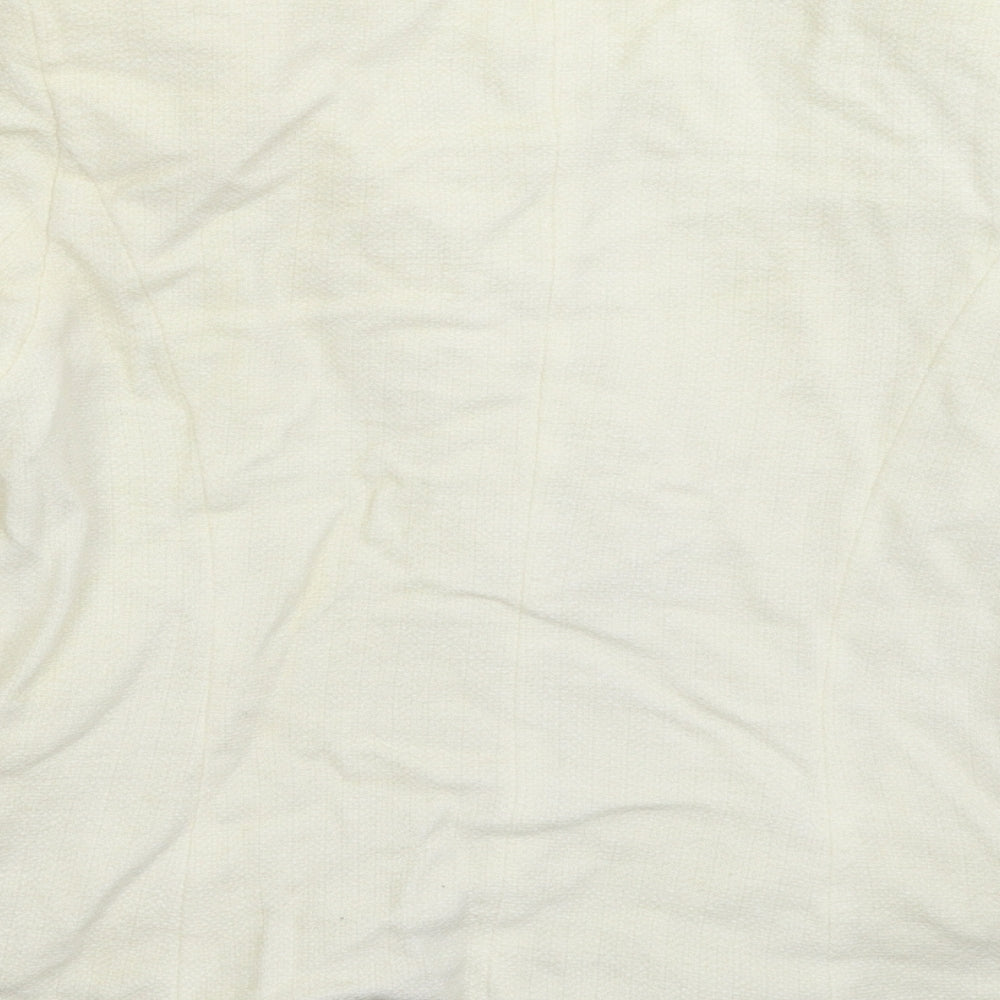 Mode Womens White Jacket Blazer Size 12