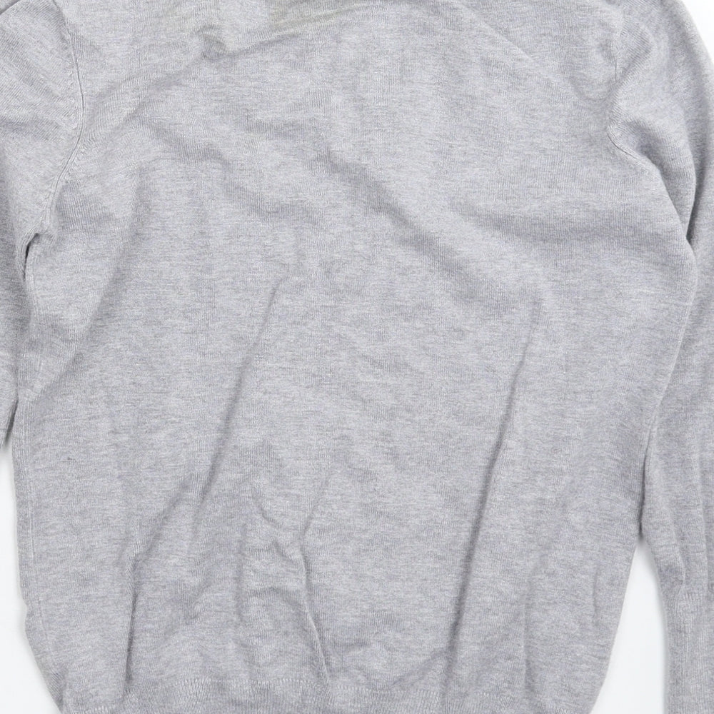 M&Co Womens Grey Knit Pullover Jumper Size M