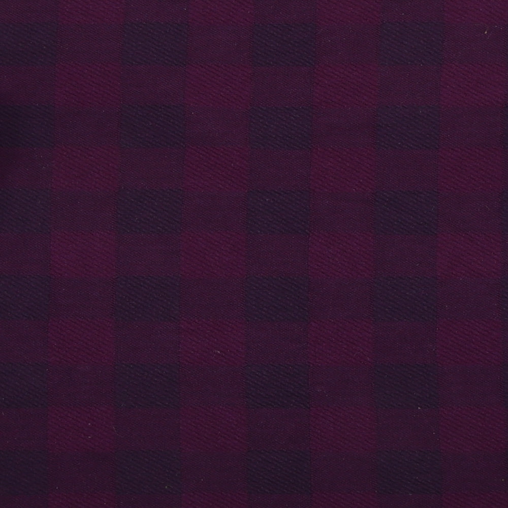 Marks & Spencer Womens Purple Check Jumper Dress Size 12
