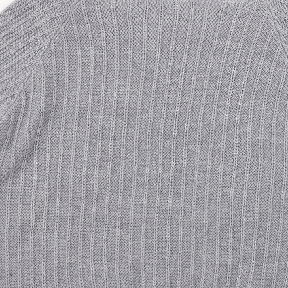 Tru Collection Womens Grey Pullover Jumper Size L