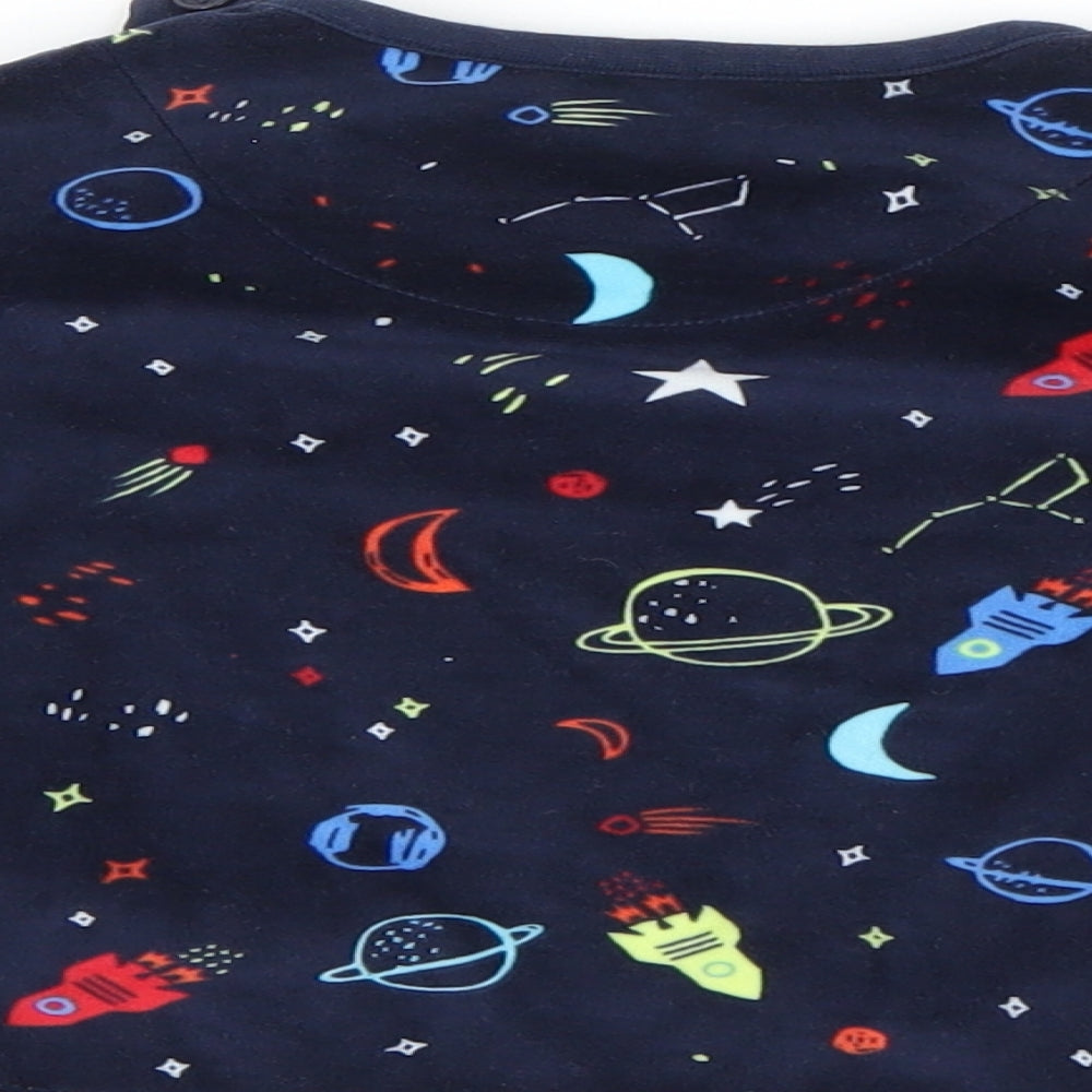 Primark Boys Blue Solid Cami Pyjama Top Size 9-12 Months