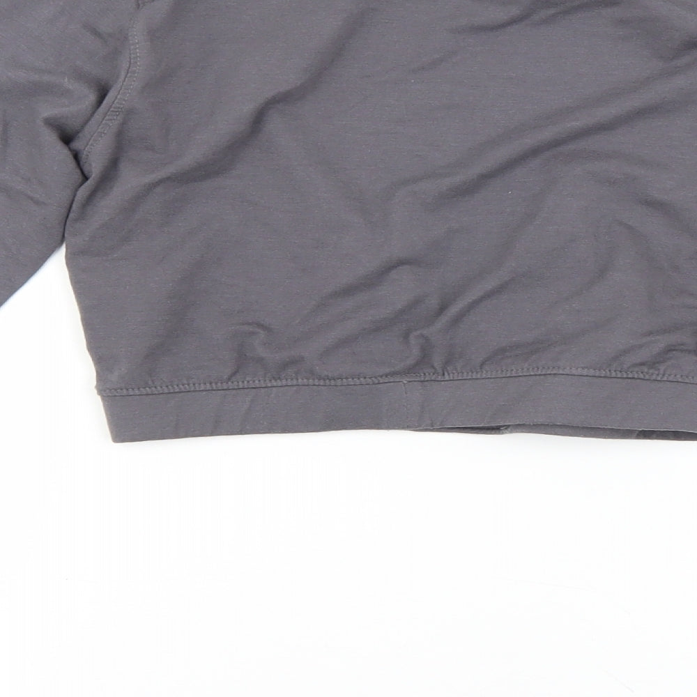 Missguided Womens Grey Pullover Sweatshirt Size 6