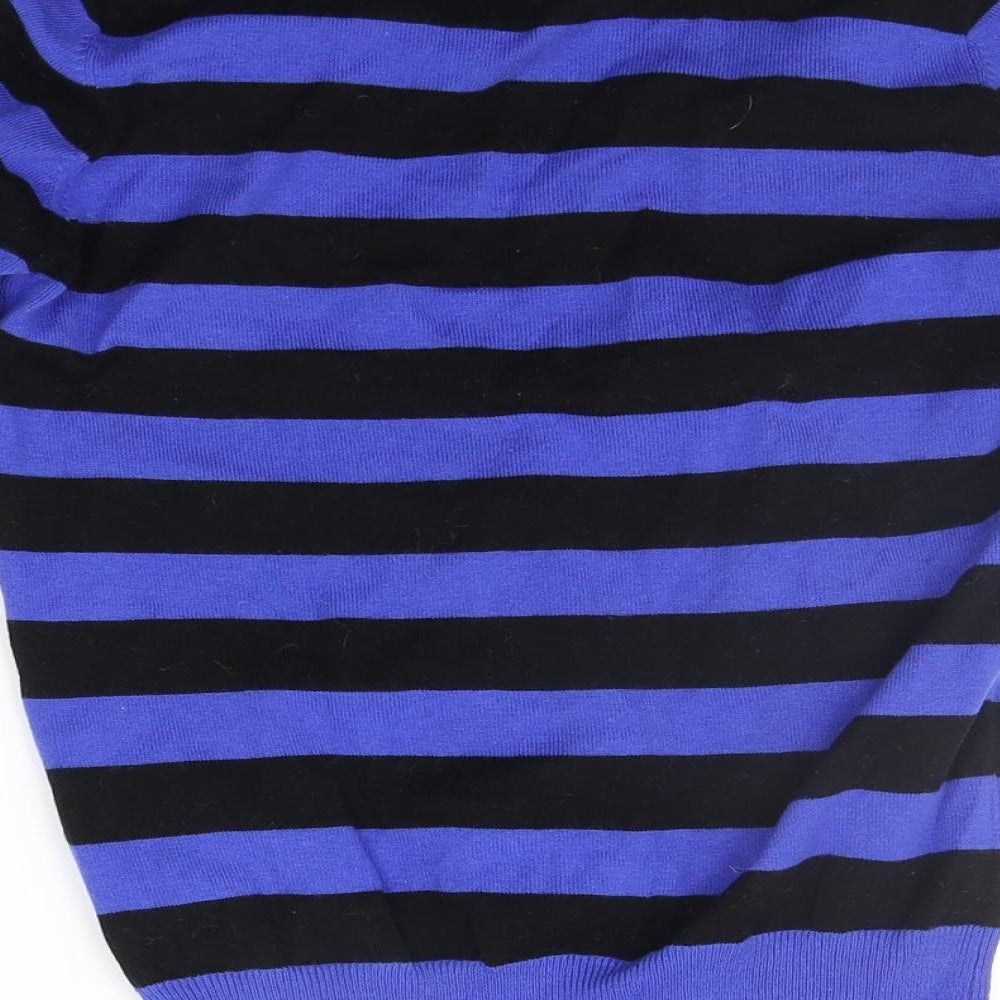 Atmosphere Womens Blue Striped Pullover Jumper Size 8