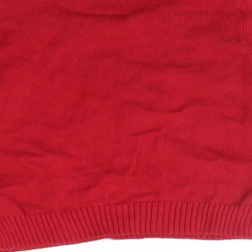 Primark Baby Red Geometric Pullover Jumper Size 3-6 Months - christams
