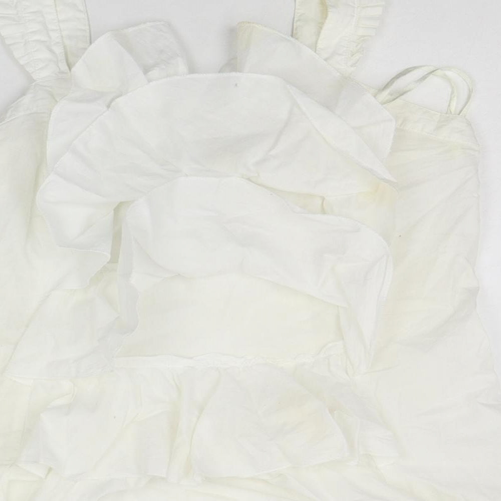 NEXT Womens White Basic Blouse Size 10