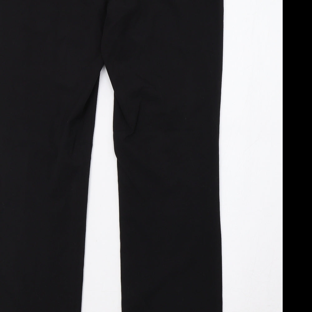 M&Co Womens Black Trousers Size 12 L32 in
