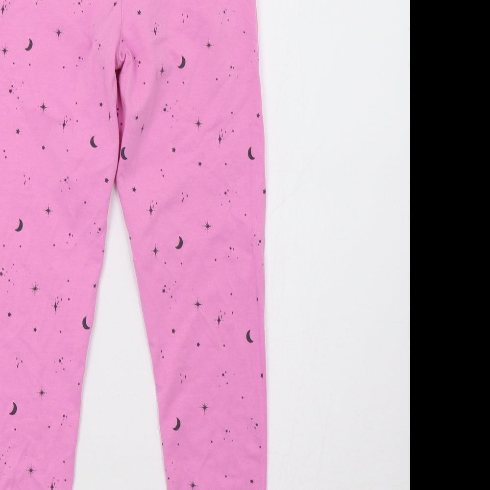 georhe Girls Pink Polka Dot Pyjama Pants Size 9-10 Years