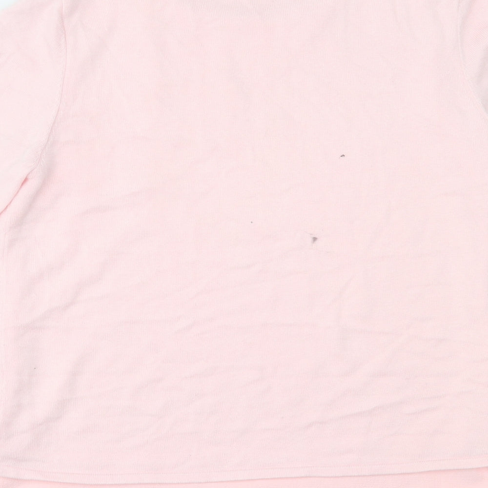 Together Womens Pink Basic Blouse Size 12