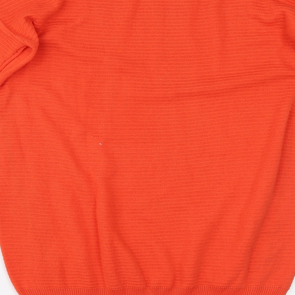 Select Womens Orange Pullover Jumper Size 8