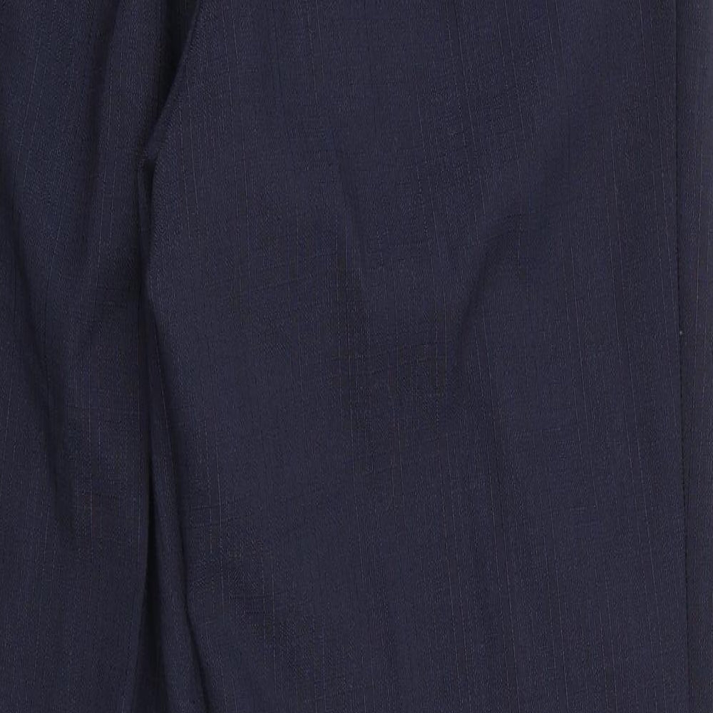 Marks and Spencer Womens Blue Trousers Size 12 L29 in - Back Elastication