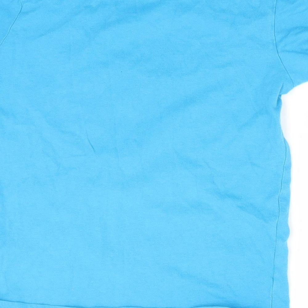 Pep & Co Boys Blue Animal Print Basic T-Shirt Size 7-8 Years - Floss like a boss
