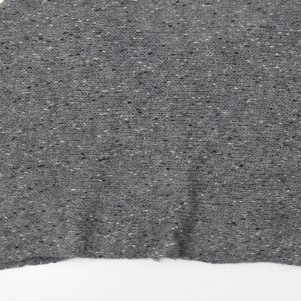 Maria Bellentani Womens Grey Overcoat Poncho One Size