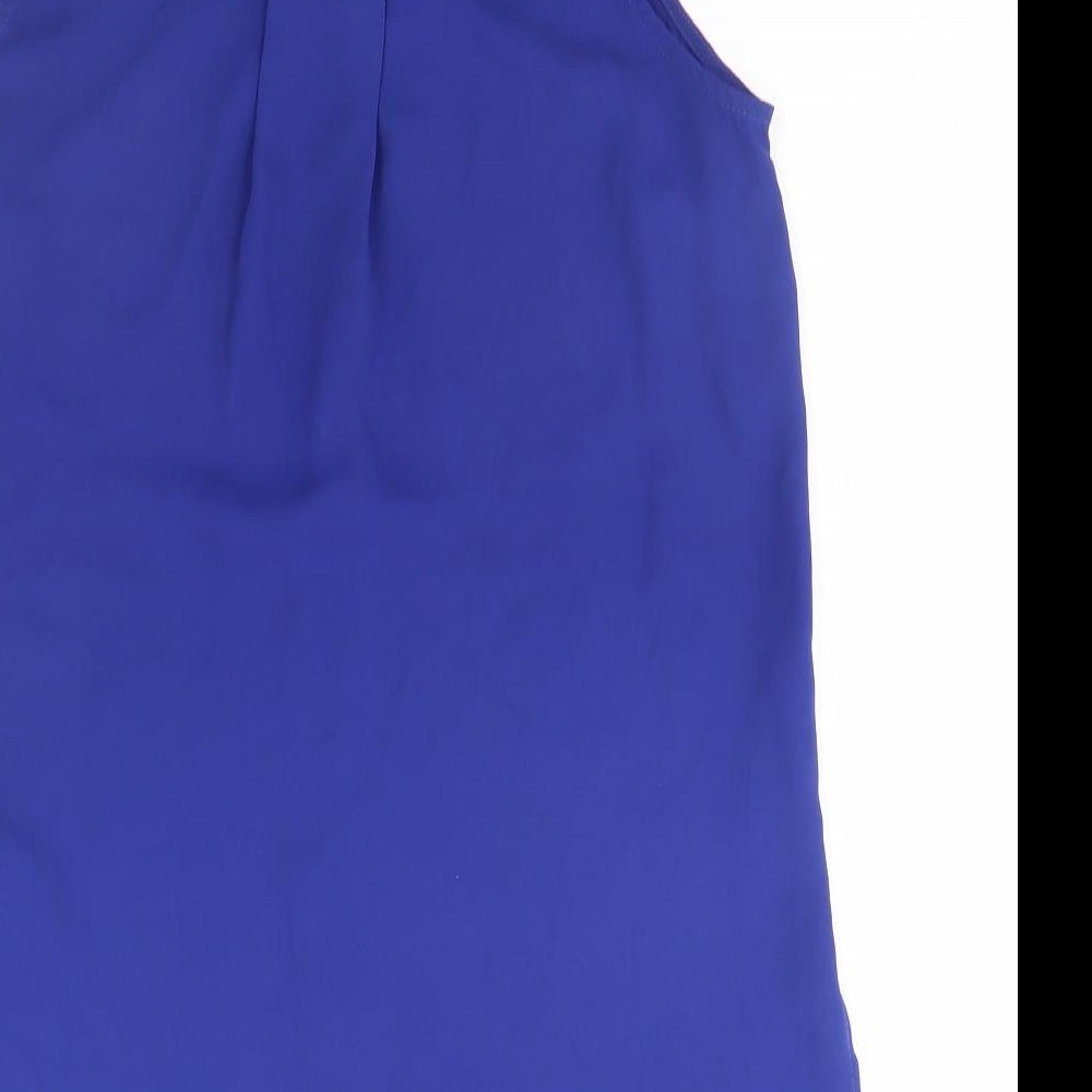 New Look Womens Blue Basic Tank Size 8