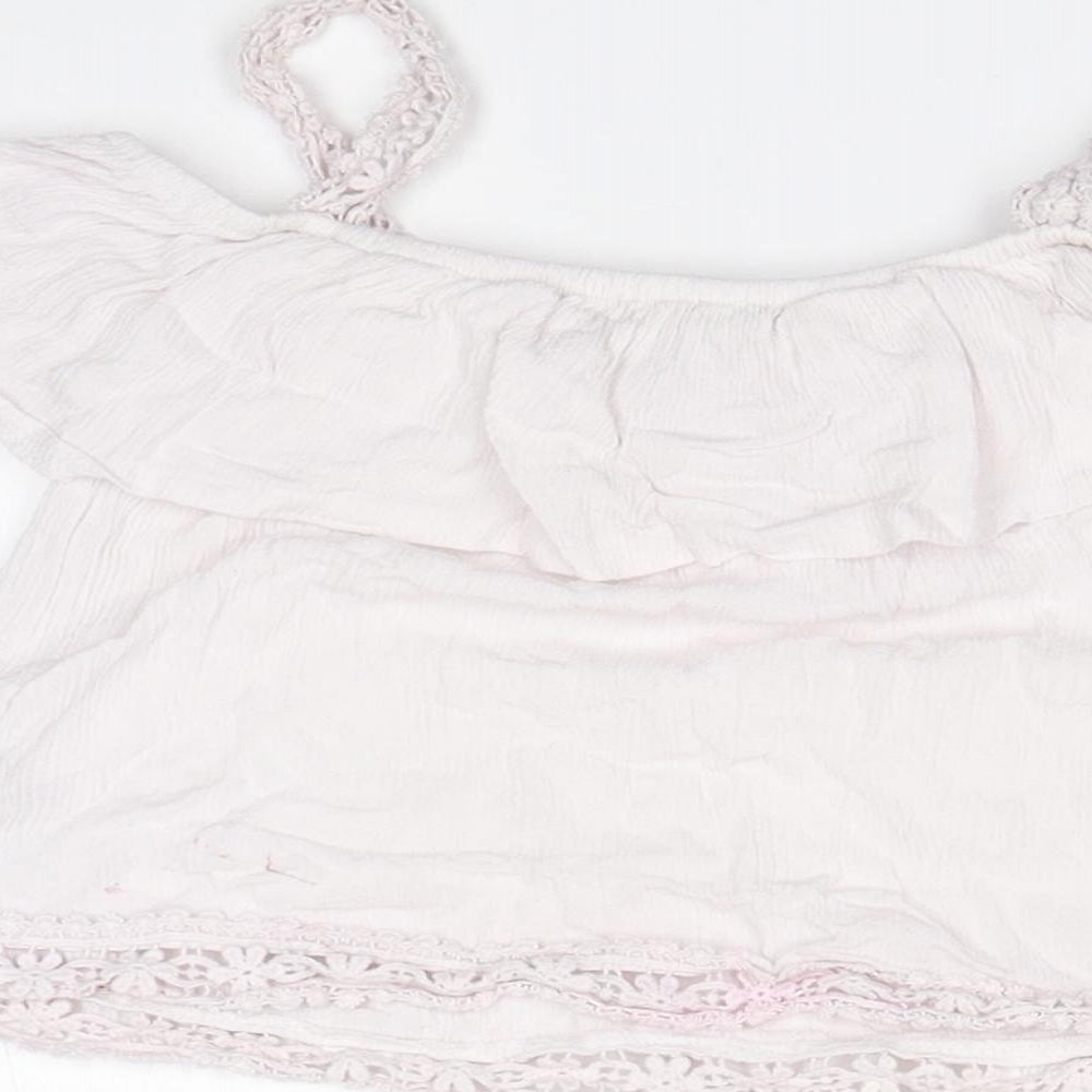 Primark Girls Pink Basic T-Shirt Size 7-8 Years
