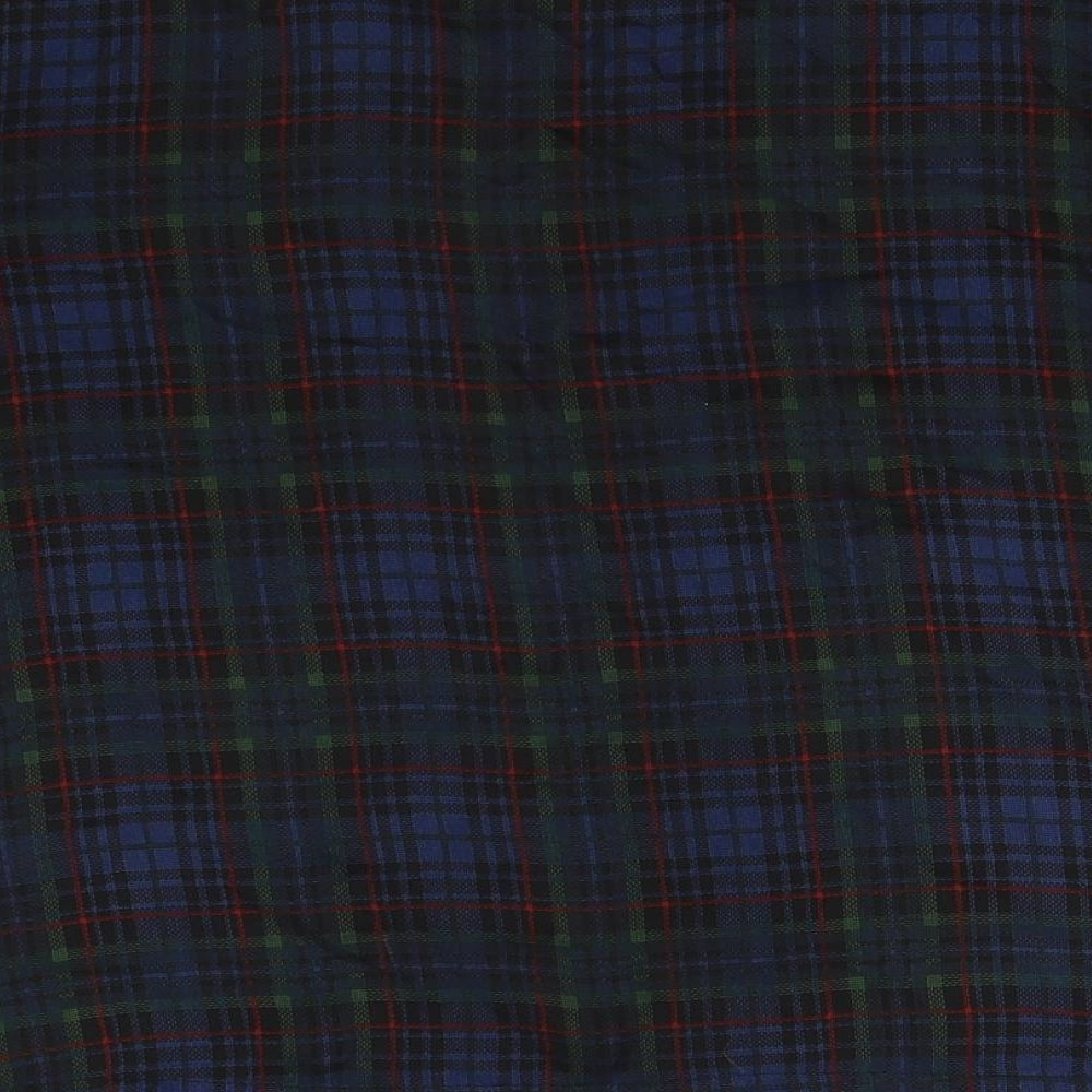 Topshop Womens Multicoloured Check Basic T-Shirt Size 10