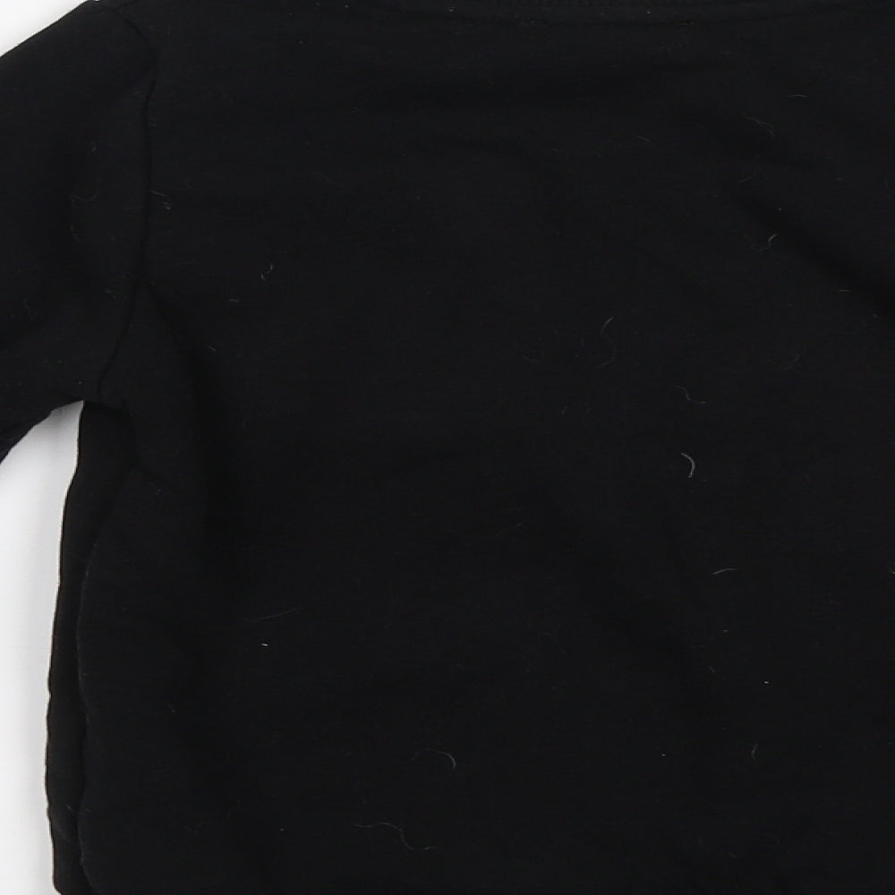 Primark Boys Black Pullover Sweatshirt Size 7-8 Years