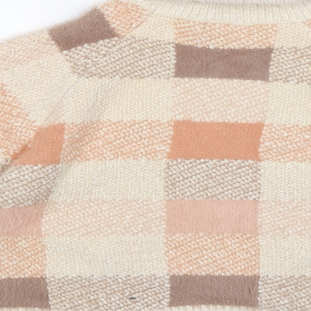 Primark Womens Multicoloured Check Pullover Sweatshirt Size M