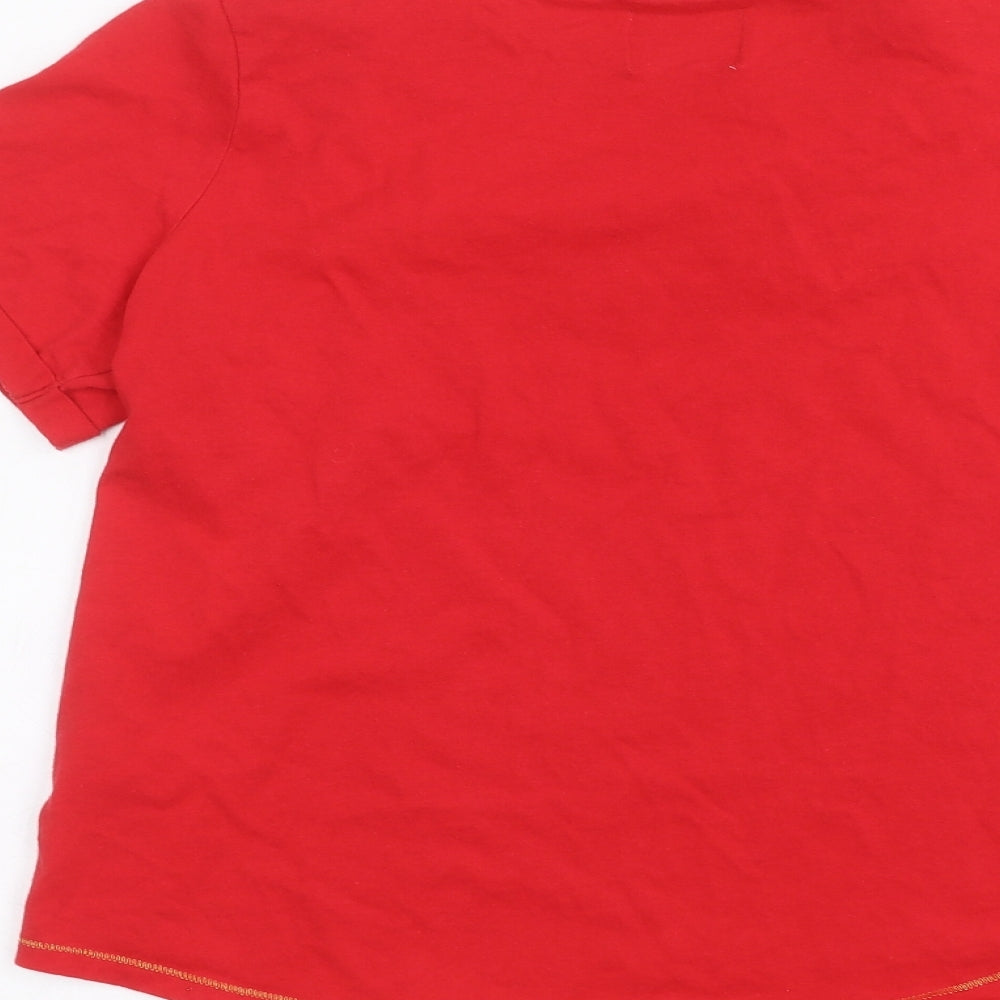 Time To Dream Womens Red Basic T-Shirt Size M