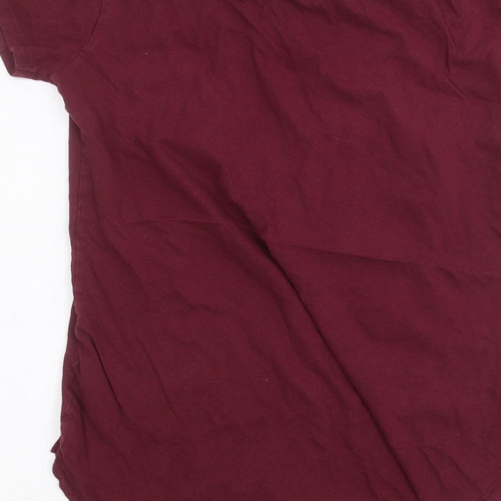 Primark Womens Red Basic T-Shirt Size XS