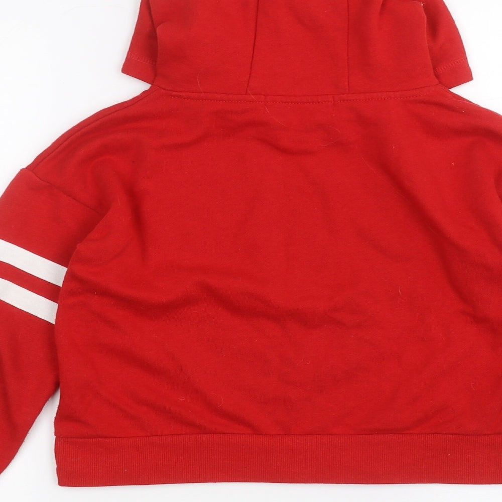 Primark Girls Red Pullover Hoodie Size 10-11 Years