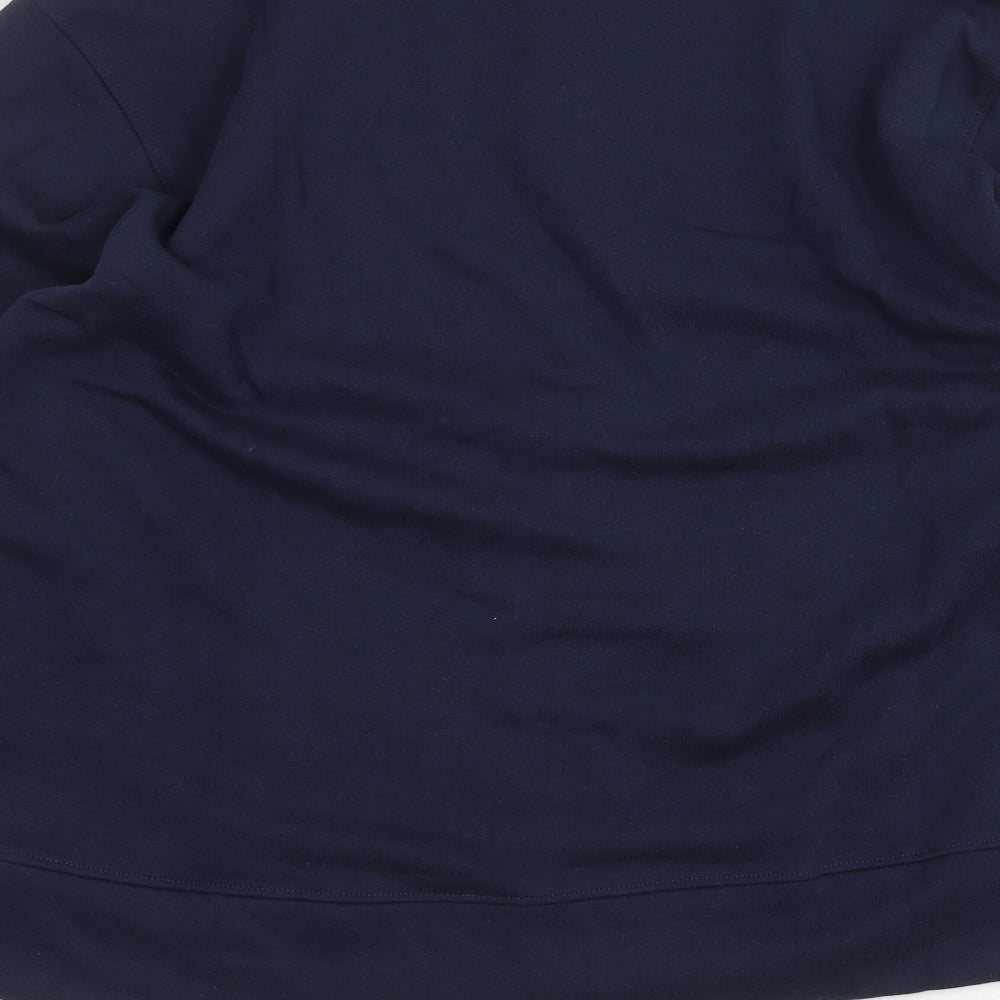 rock n roll Mens Blue Full Zip Jumper Size XL