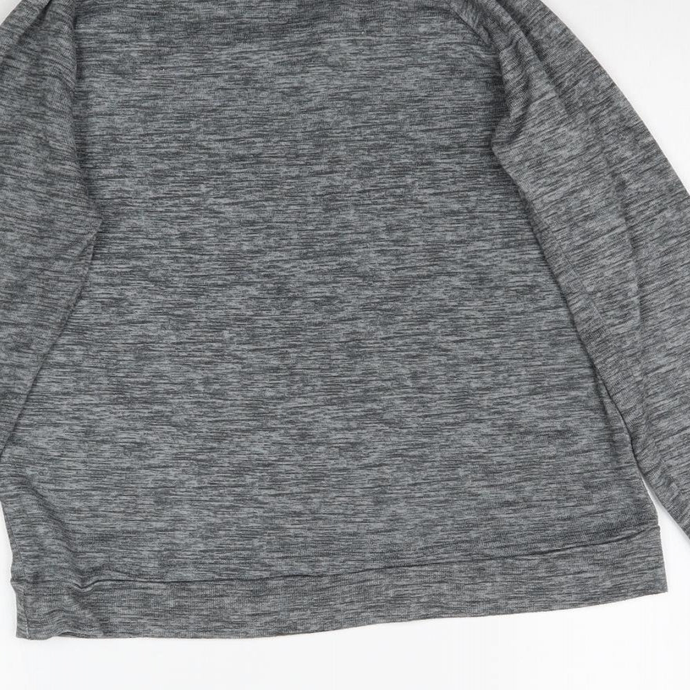 XOXO Womens Grey Basic T-Shirt Size M - Goodbye