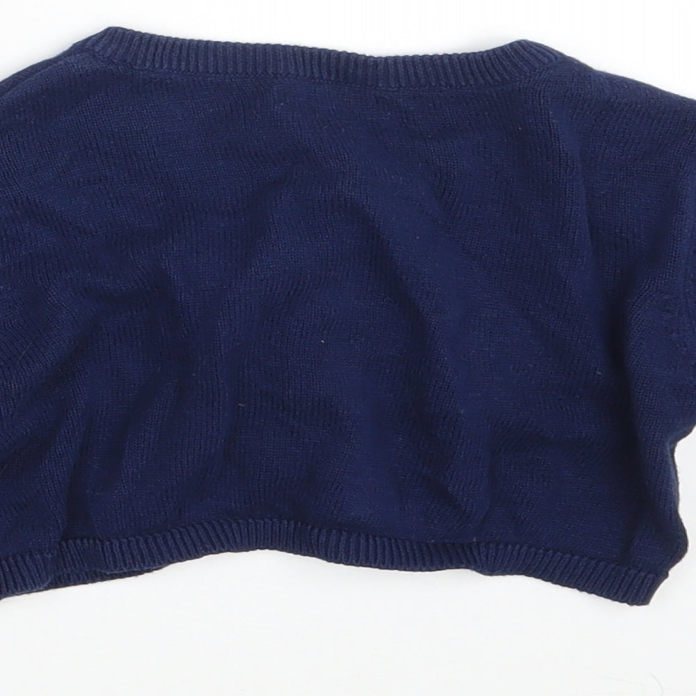 Blue Zoo Girls Blue Cardigan Jumper Size 4-5 Years
