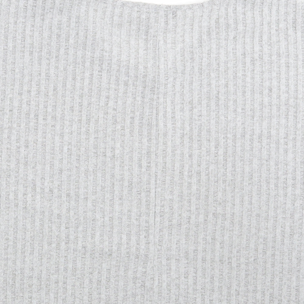 New Look Womens Grey Pullover Sweatshirt Size S